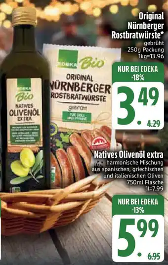 Edeka EDEKA Bio Natives Olivenöl extra Angebot