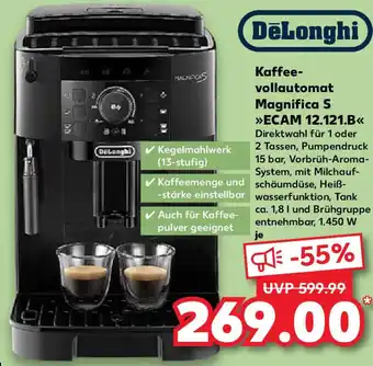 Kaufland DeLonghi Kaffeevollautomat Magnifica S ,,ECAM 12.121.B" Angebot