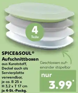 Kaufland SPICE&SOUL Aufschnittboxen Angebot