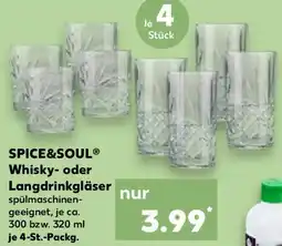 Kaufland SPICE&SOUL Whisky- oder Langdrinkgläser Angebot