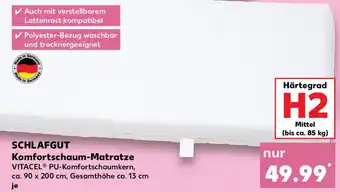 Kaufland SCHLAFGUT Komfortschaum-Matratze Angebot