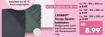 Kaufland LIV&BO Jersey-Spannbettlaken Angebot