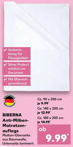 Kaufland BIBERNA Anti-Milben Matratzenauflage Angebot