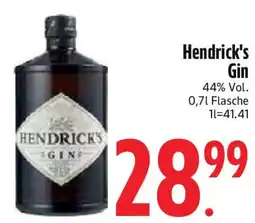 Edeka Hendrick's Gin 44% Vol. Angebot