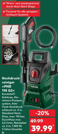 Kaufland PARKSIDE Hochdruckreiniger PHD 110 G2 Angebot