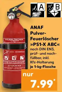 Kaufland ANAF Pulver Feuerlöscher PS1-X ABC Angebot