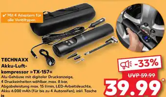 Kaufland TECHNAXX Akku-Luftkompressor TX-157 Angebot