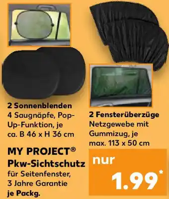 Kaufland MY PROJECT Pkw-Sichtschutz Angebot