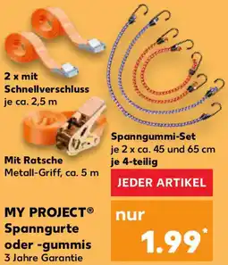 Kaufland MY PROJECT Spanngurte oder -gummis Angebot