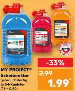 Kaufland MY PROJECT Scheibenklar Angebot