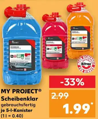 Kaufland MY PROJECT Scheibenklar Angebot