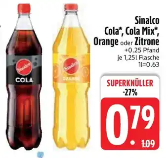 Edeka Sinalco Cola, Cola Mix Orange oder Zitrone Angebot