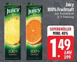 Edeka Juicy 100% Fruchtsaft Angebot