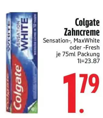 Edeka Colgate Zahncreme Angebot