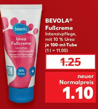 Kaufland BEVOLA Fußcreme Angebot