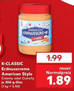 Kaufland K-CLASSIC Erdnusscreme American Style Angebot