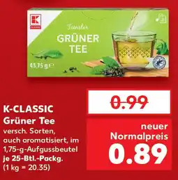 Kaufland K-CLASSIC Grüner Tee Angebot
