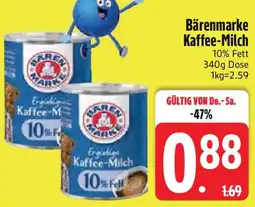 Edeka Bärenmarke Kaffee-Milch Angebot