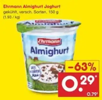 Netto Marken-Discount Ehrmann Almighurt Joghurt Angebot