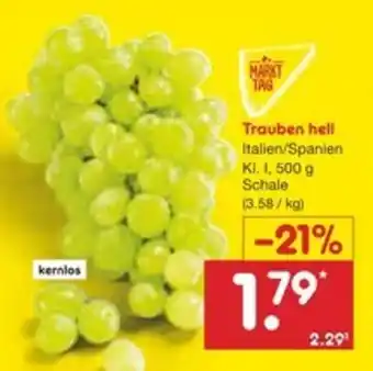 Netto Marken-Discount MARKT TAG Trauben hell Angebot