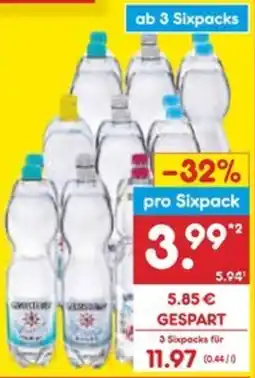 Netto Marken-Discount Gerolsteiner Mineralwasser oder Nearwater ab 3 Sixpacks Angebot