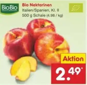 Netto Marken-Discount Bio Bio Bio Nektarinen Angebot