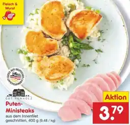 Netto Marken-Discount GUT PONHOLZ Puten- Ministeaks Angebot