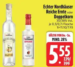 Edeka Echter Nordhäuser Reiche Ernte oder Doppelkorn Angebot