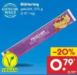 Netto Marken-Discount GENUSS WELT Blätterteig Angebot