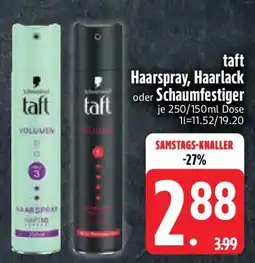 Edeka taft Haarspray, Haarlack oder Schaumfestiger Angebot