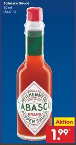 Netto Marken-Discount Tabasco Sauce Angebot