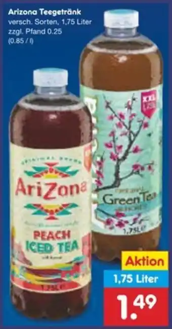 Netto Marken-Discount Arizona Teegetränk Angebot