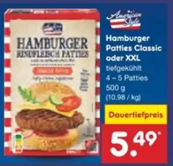 Netto Marken-Discount American Style Hamburger Patties Classic oder XXL Angebot