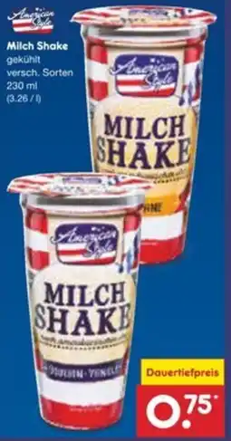 Netto Marken-Discount American Style Milch Shake Angebot