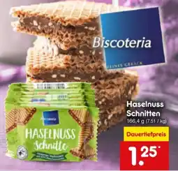 Netto Marken-Discount Haselnuss Schnitten Angebot