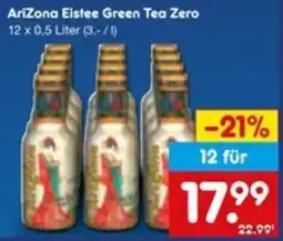 Netto Marken-Discount AriZona Eistee Green Tea Zero Angebot
