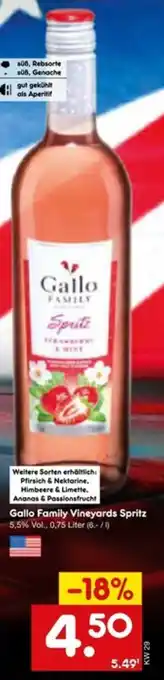 Netto Marken-Discount Gallo Family Vineyards Spritz Angebot
