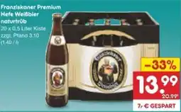 Netto Marken-Discount Franziskaner Premium Hefe Weißbier naturtrüb Angebot