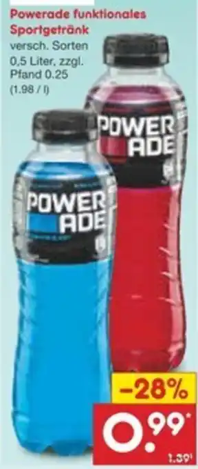 Netto Marken-Discount Powerade funktionales Sportgetränk Angebot