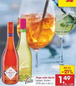 Netto Marken-Discount Hugo oder Spritz Angebot