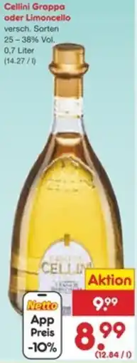 Netto Marken-Discount Cellini Grappa oder Limoncello Angebot
