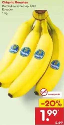 Netto Marken-Discount Chiquita Bananen Angebot
