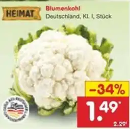 Netto Marken-Discount HEIMAT Blumenkohl Angebot