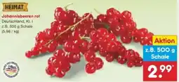 Netto Marken-Discount HEIMAT Johannisbeeren rot Angebot