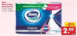 Netto Marken-Discount Zewa Wisch & Weg Küchentücher Angebot