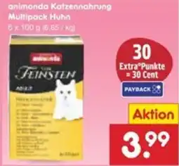 Netto Marken-Discount animonda Katzennahrung Multipack Huhn Angebot