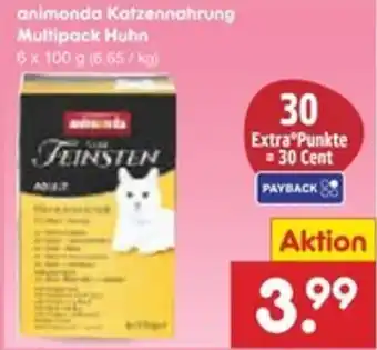 Netto Marken-Discount animonda Katzennahrung Multipack Huhn Angebot