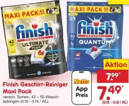 Netto Marken-Discount Finish Geschirr-Reiniger Maxi Pack Angebot