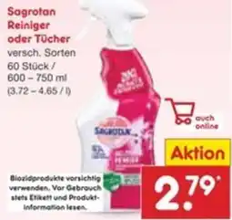 Netto Marken-Discount Sagrotan Reiniger oder Tücher Angebot