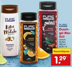 Netto Marken-Discount PURE Dusch- gel Men 5 in 1 Angebot
